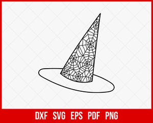 Witches Hat Witch Freak Haunted House Funny Halloween SVG Cutting File Digital Download