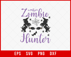 Zombie Hunter Nightmare Funny Halloween SVG Cutting File Digital Download