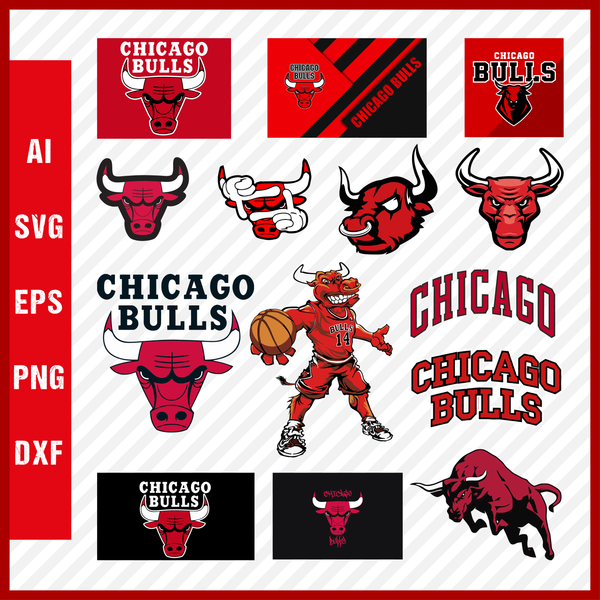 Chicago Bulls Text Vector SVG, Chicago Bulls Baskeball Text