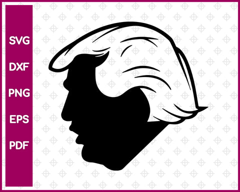 Donald Trump svg file, President United States svg dxf png eps pdf, vector decal for cricut clipart, silhouette vinyl sticker monogram, shirt