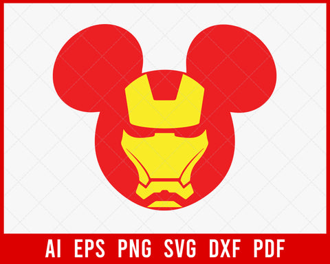 Mickey Mouse the Ironman Disney SVG Cut File for Cricut and Silhouette Digital Download
