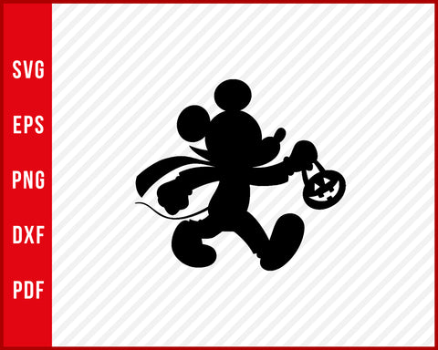 Mouse Halloween Trick or Treat Disney svg
