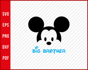 Mickey Minnie Big Little Sister Brother Disney svg