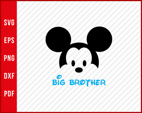 Mickey Minnie Big Little Sister Brother Disney svg