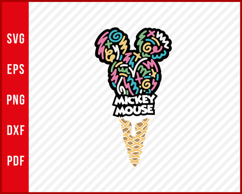 Mickey Ice Cream Disney svg