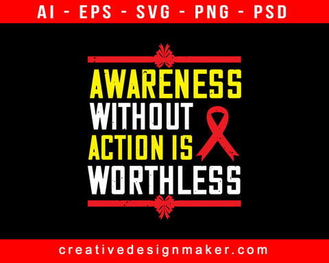 Awareness Is Empowering Print Ready Editable T-Shirt SVG Design!