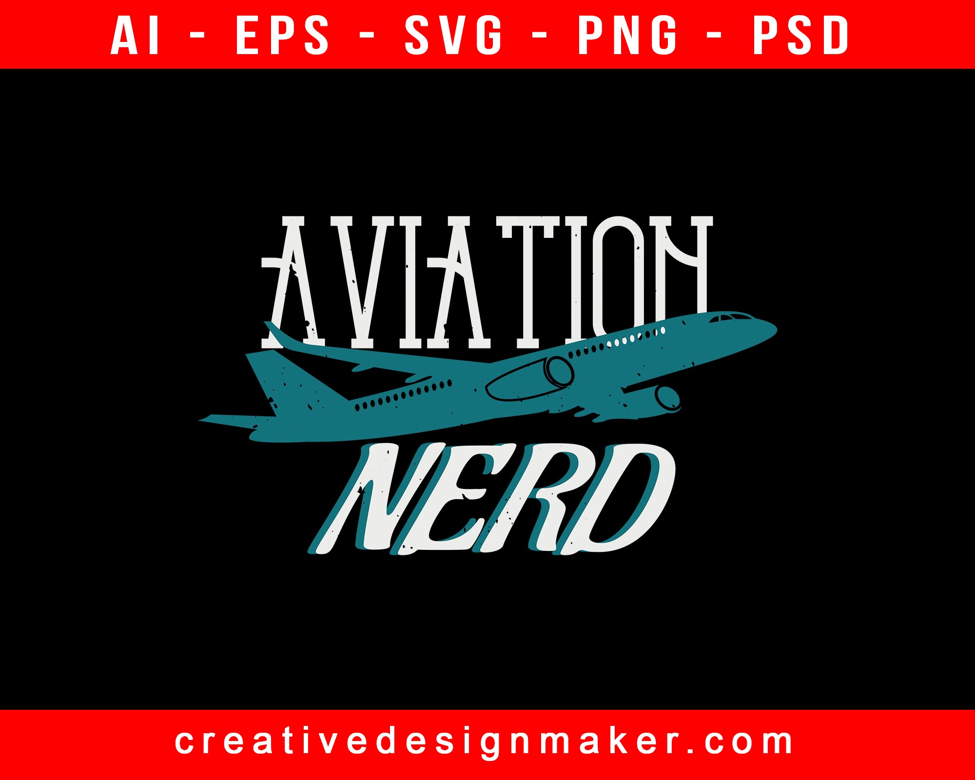 Aviation Nerd Print Ready Editable T-Shirt SVG Design!