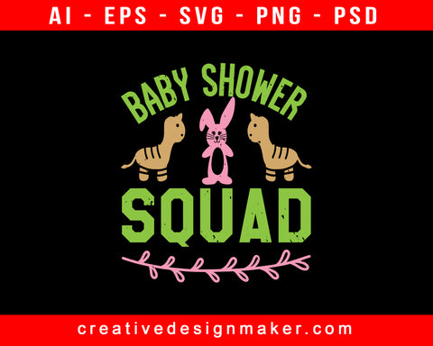 Baby Shower Print Ready Editable T-Shirt SVG Design!